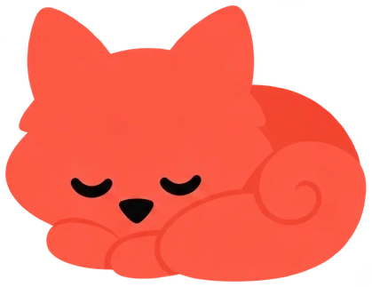 slop inu curled up asleep